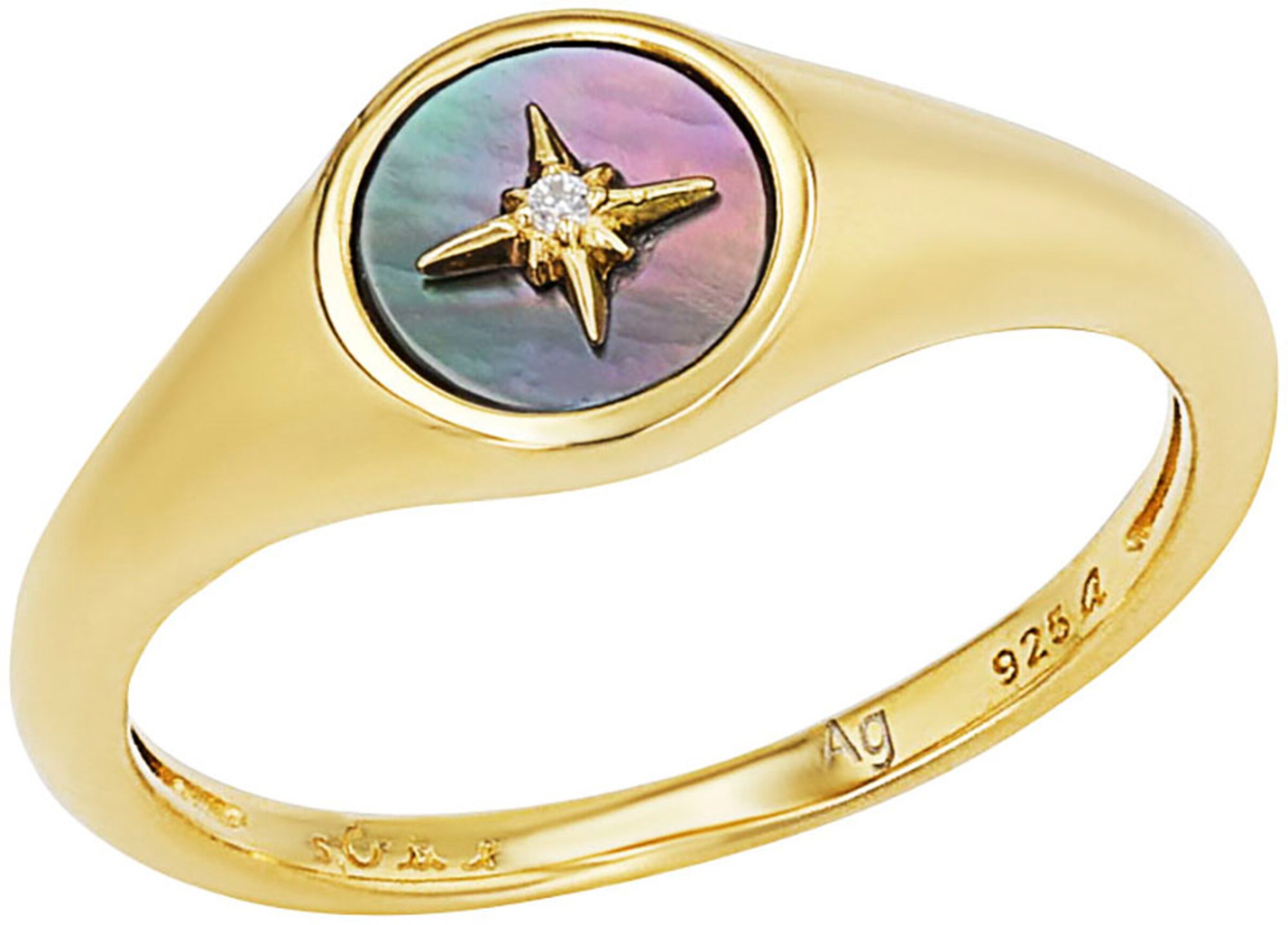 s.Oliver Ring in Gold: front