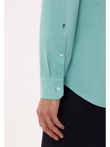 SEIDENSTICKER Slim Fit Hemd  'Schwarze Rose' in Grün
