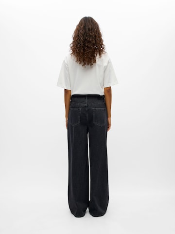 Wide leg Jeans di OBJECT in nero