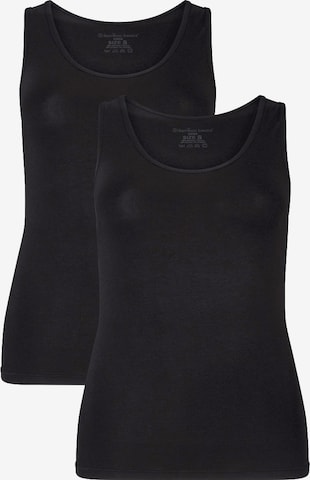 Bamboo basics Top 'Anna' in Black: front