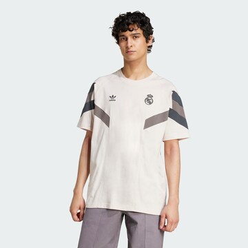 ADIDAS ORIGINALS Shirt 'Real Madrid Originals' in Beige: front