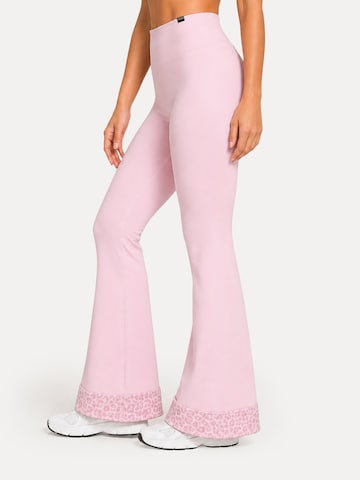 Coupe slim Leggings ' Lithara Solid ' Smilodox en rose