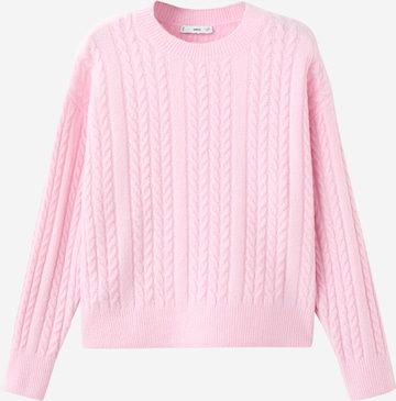 Pulover 'Talcore' de la MANGO pe roz: față
