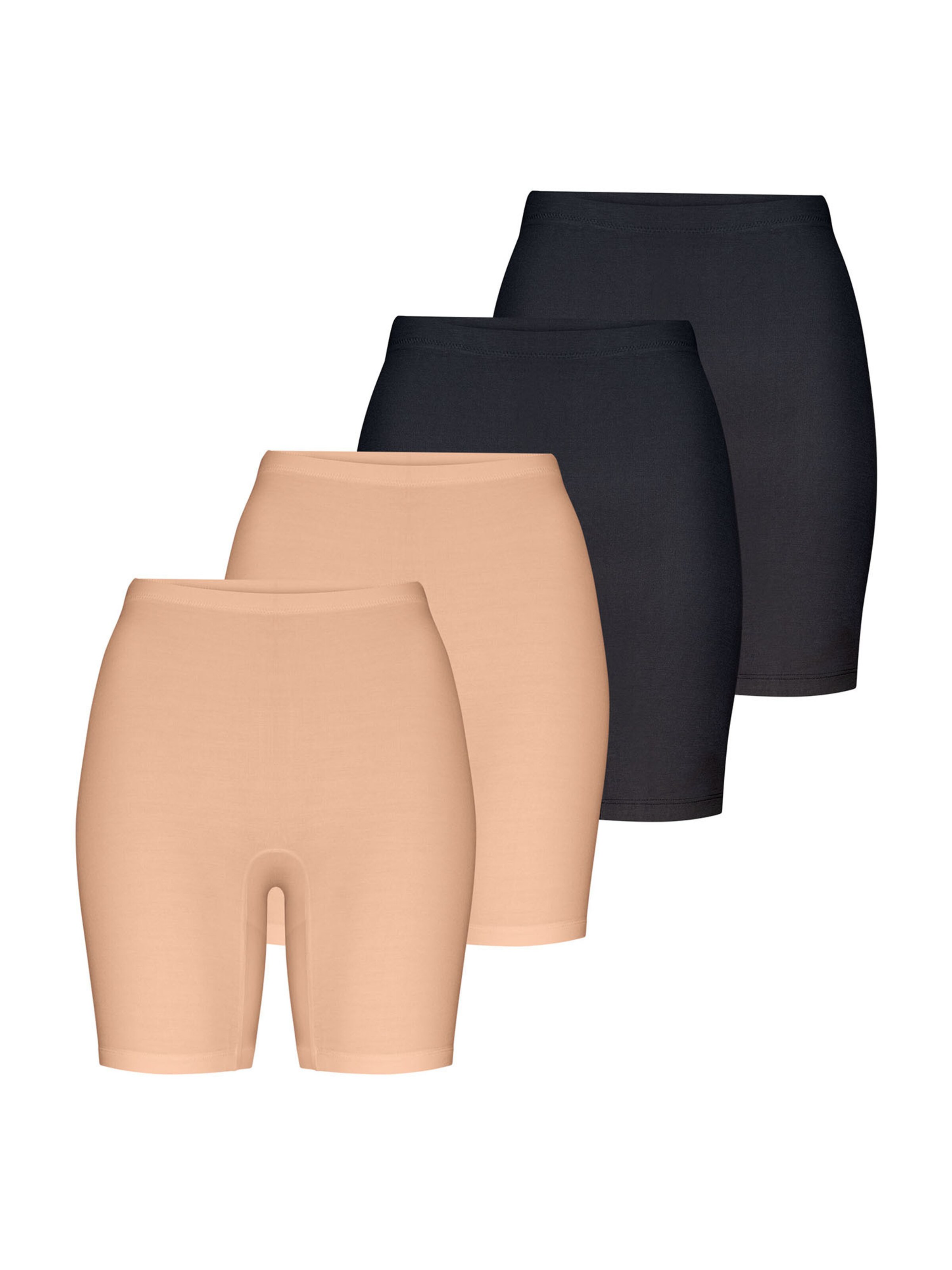 Nur Die Skinny Shorts ' Reibungslos ' in Beige: Vorderseite