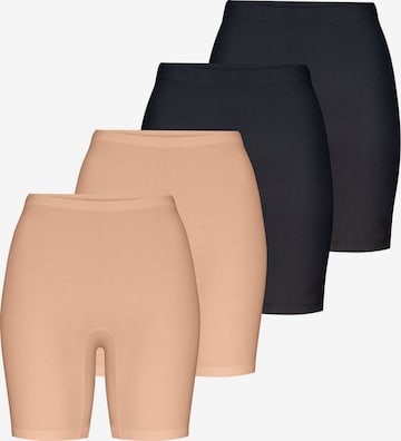 Nur Die Skinny Shorts ' Reibungslos ' in Beige: Vorderseite