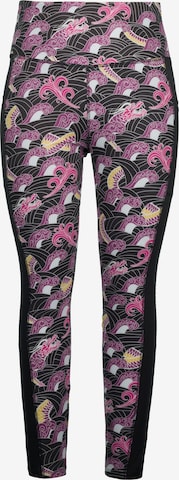 Ulla Popken Skinny Leggings in Zwart: voorkant