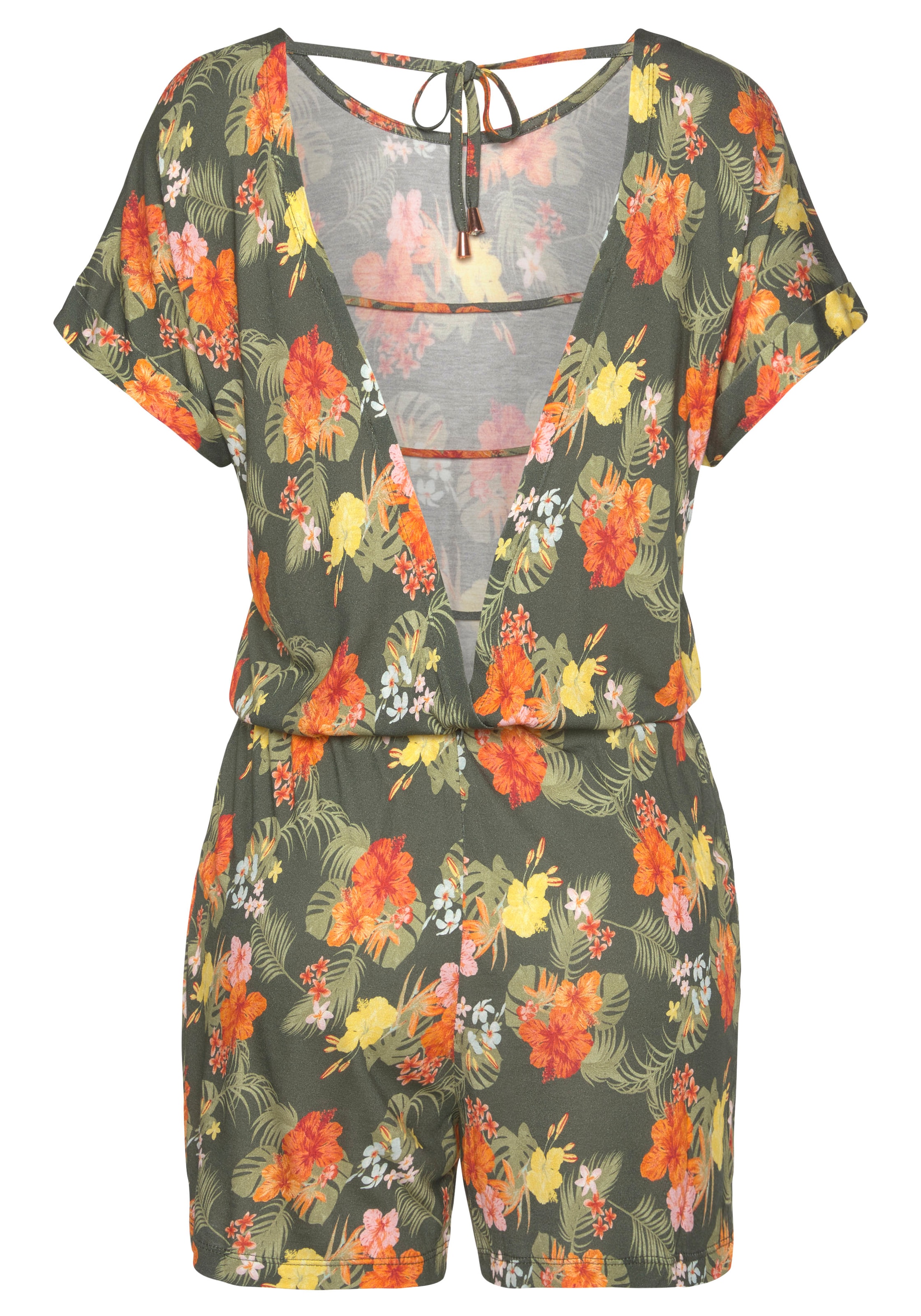 Tuta jumpsuit 'Tahiti' di LASCANA in verde: dietro