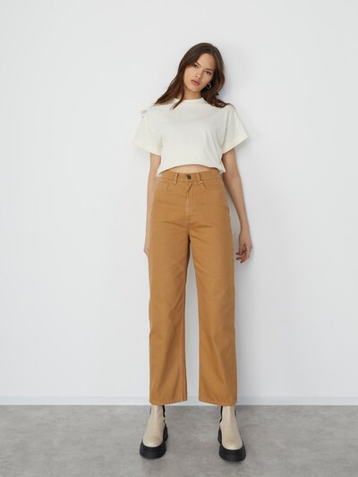 LeGer by Lena Gercke Jean 'Tamara' en marron, Vue avec modèle