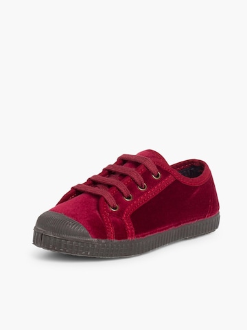 Baskets Pisamonas en rouge : devant