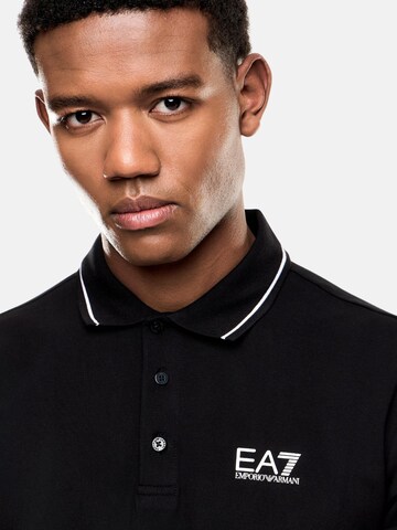 T-Shirt 'EA7 EMPORIO ARMANI JERSEY POLO SHIRT POLO' EA7 Emporio Armani en noir