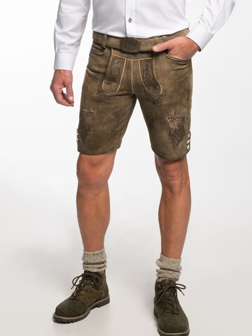 SPIETH & WENSKY Regular Traditional pants 'FCB - Enor' in Brown: front