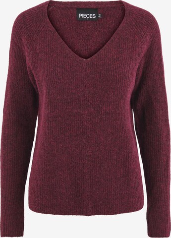 PIECES Sweater 'Ellen' in Purple: front