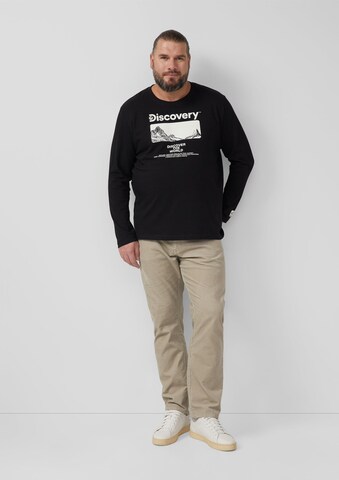 s.Oliver Men Big Sizes Shirt in Black