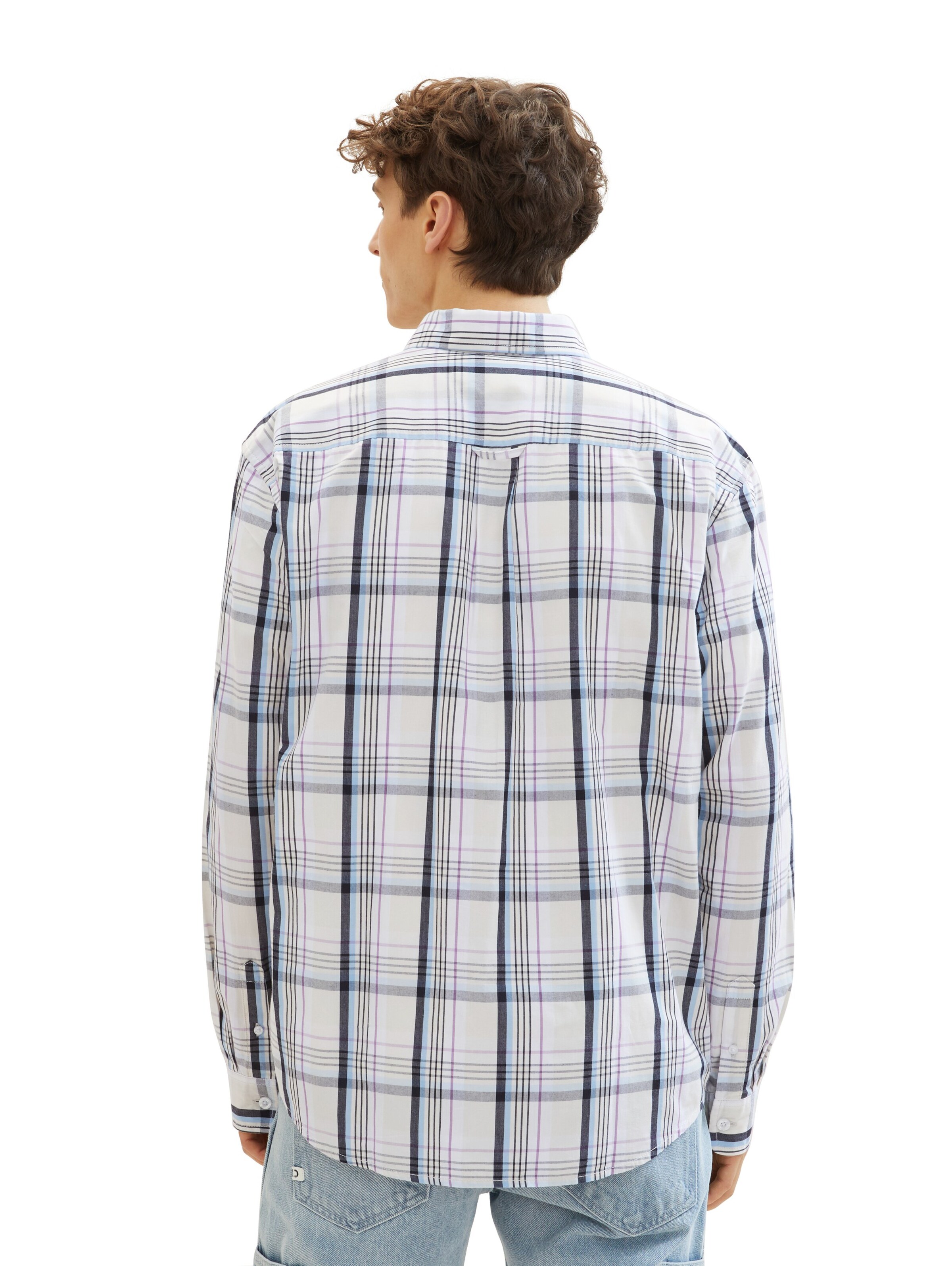 TOM TAILOR DENIM Regular Fit Hemd in Weiß