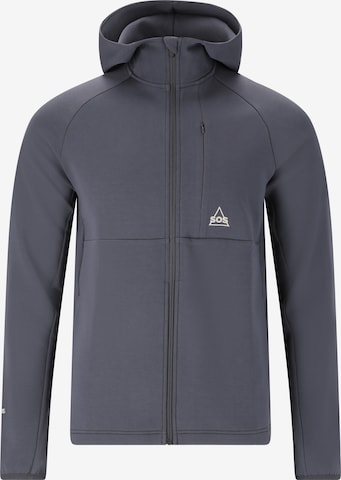 SOS Athletic Zip-Up Hoodie 'Vail' in Blue: front