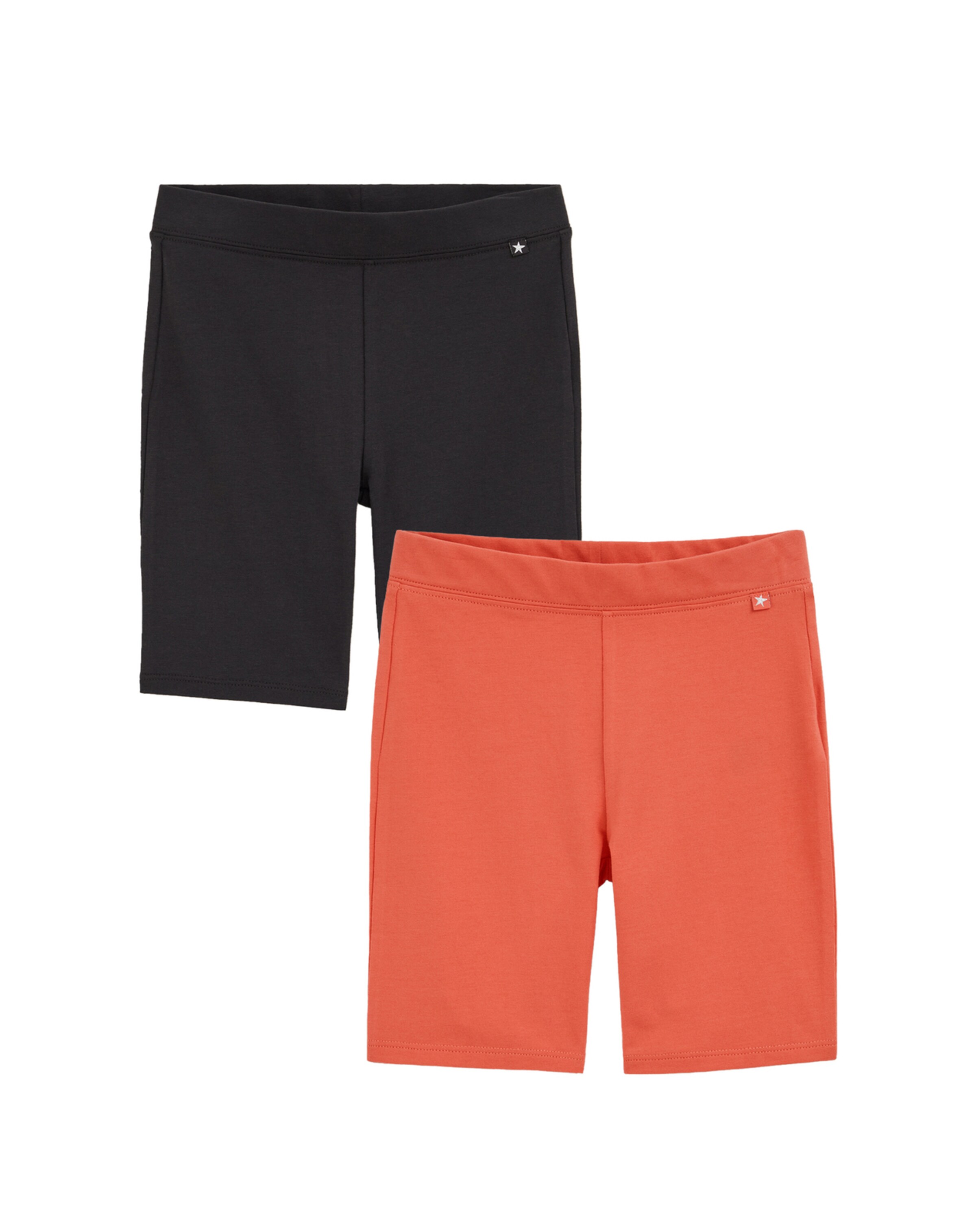 WE Fashion Παντελόνι σε πορτοκαλοκόκκινο / μαύρο, Άποψη προϊόντος