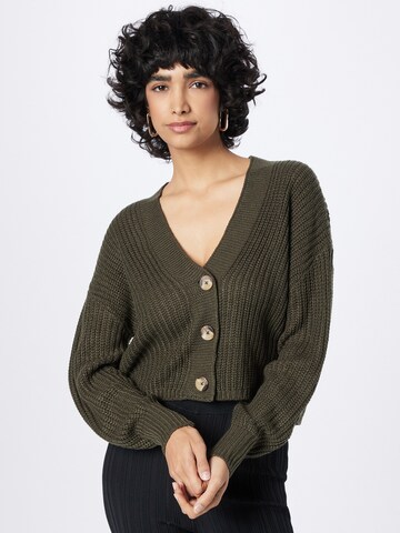 ONLY Knit Cardigan 'Carol' in Green: front