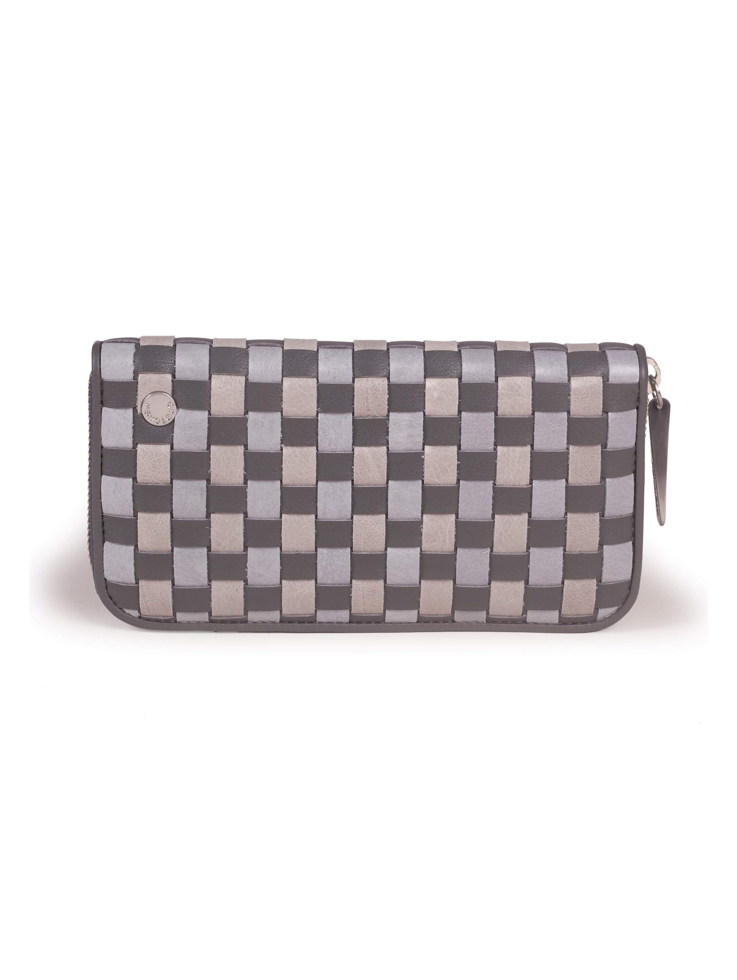 Gretchen Wallet in Grey: front