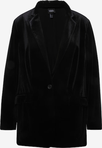 Blazer Ulla Popken en noir : devant