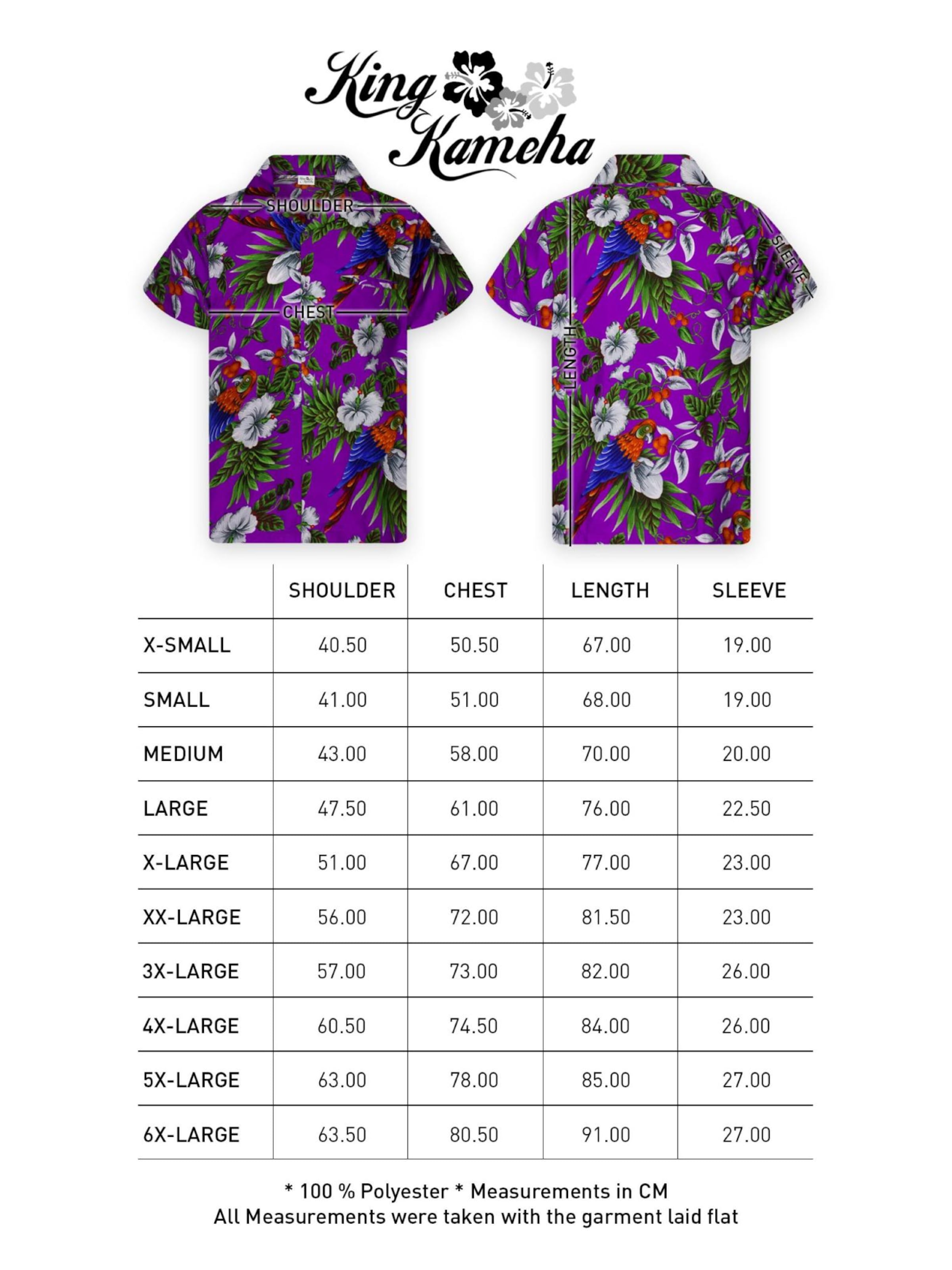 King Kameha Shirt 'Cherryparrot' in Lila