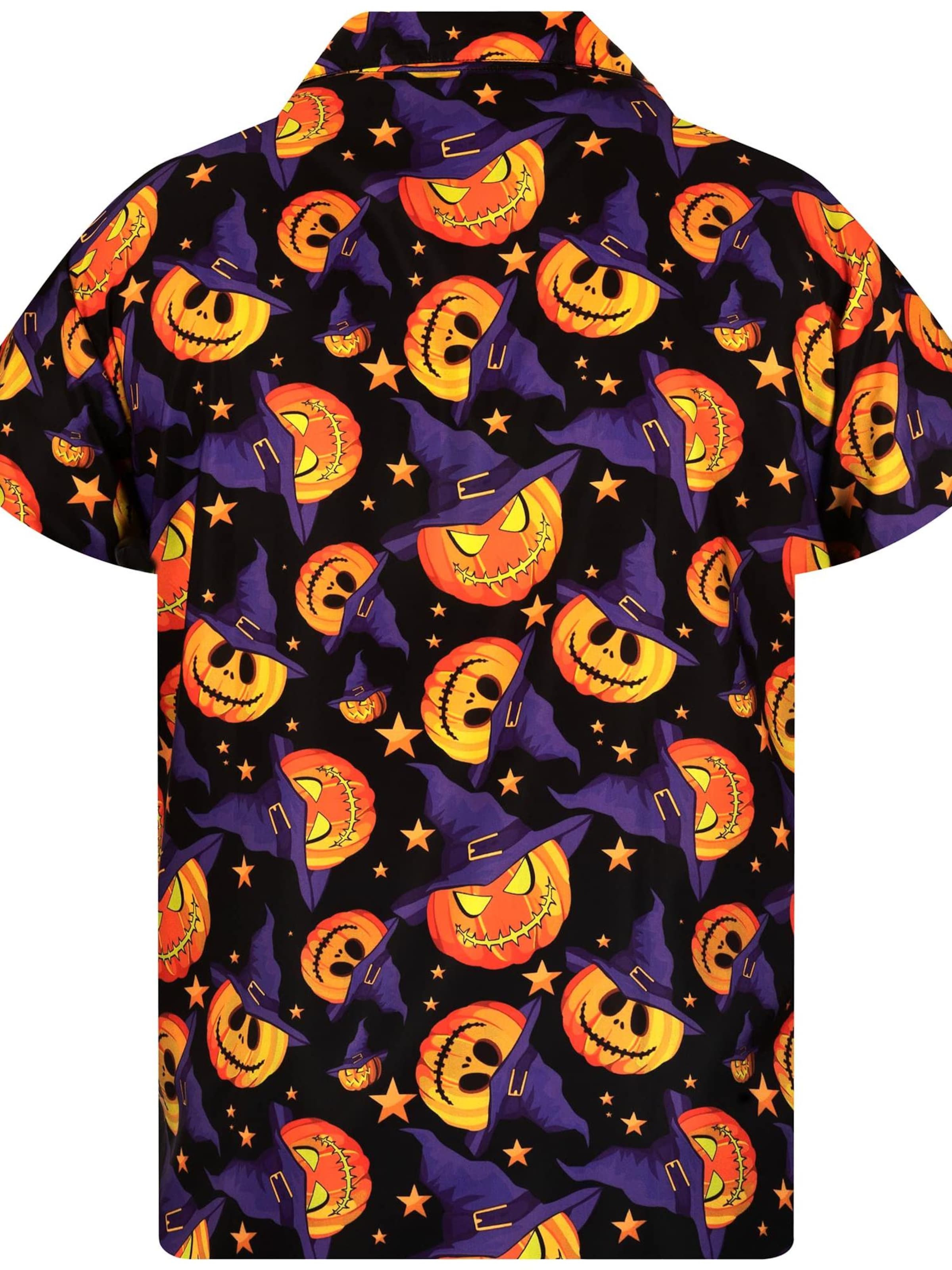 King Kameha Shirt 'Helloween Pumpkin Hat'‌‌‌‌‌‌‌‌‌ in Lila