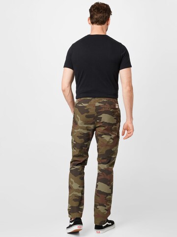 Regular Pantalon cargo HOLLISTER en vert