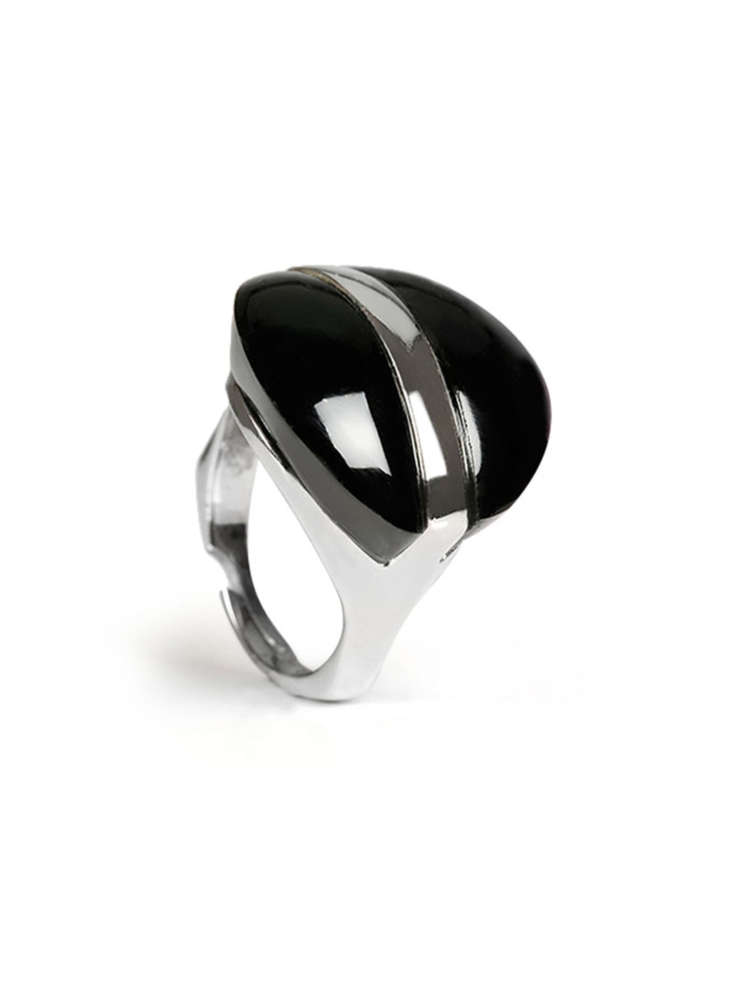 Tiger Treasure Qualität, inspiriert seit 1890 Ring 'Stärke' in Black: front