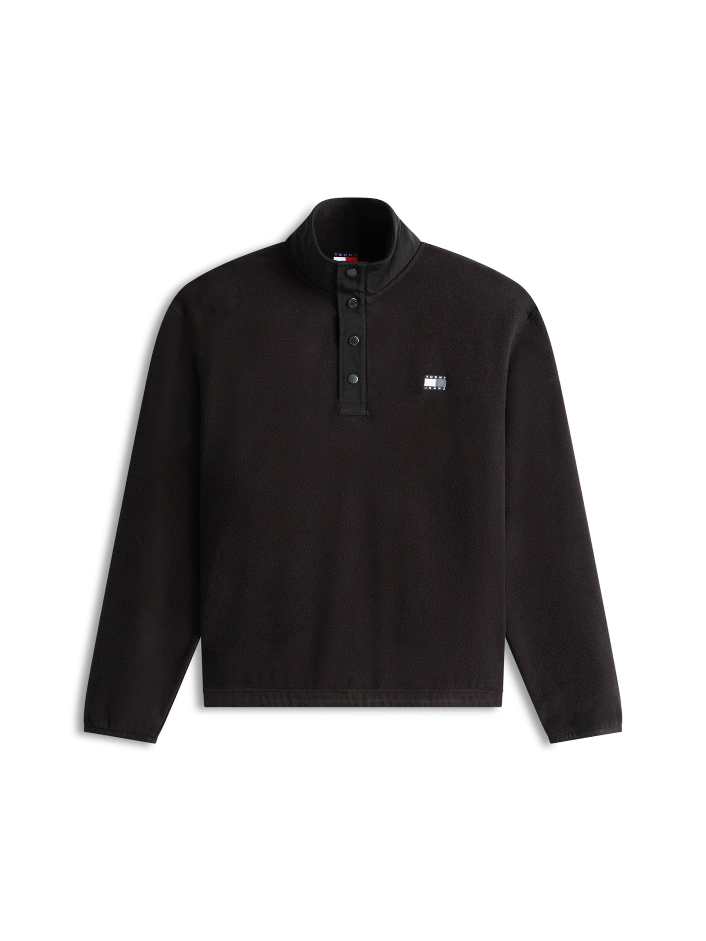 Pulover de la Tommy Jeans pe negru: față