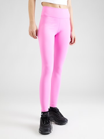 NIKE Skinny Sporthose 'One' in Pink: predná strana