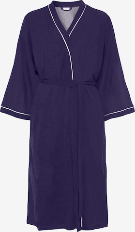 LASCANA Dressing Gown in Blue: front