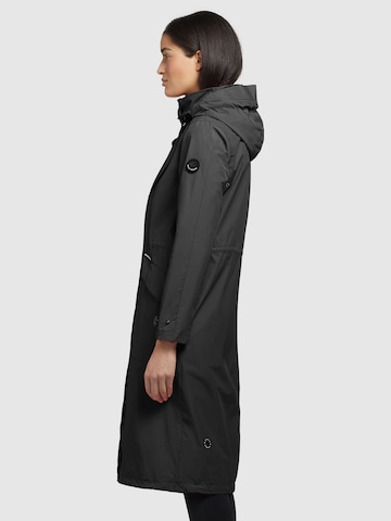 khujo Ανοιξιάτικο και φθινοπωρινό παλτό 'SMILLA' σε μαύρο
