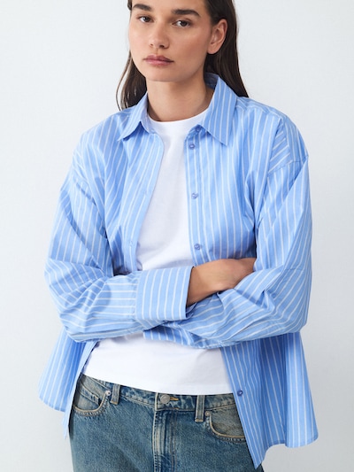 BALMOHK Blouse in Light blue / White, Item view