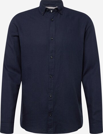 JACK & JONES Button Up Shirt 'MAZE' in Blue: front