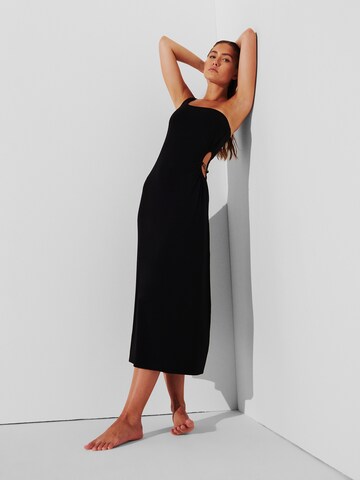 Karl Lagerfeld Плажна рокля в черно