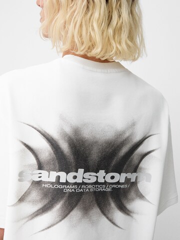 Bershka T-Shirt in Weiß