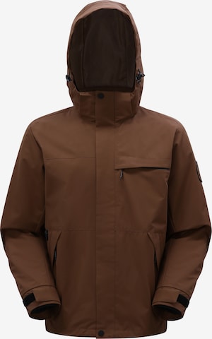 Youthup Outdoor jacket in Brown: front