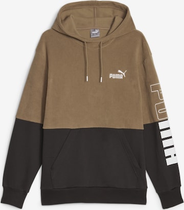 PUMA Athletic Sweatshirt in Brown: front