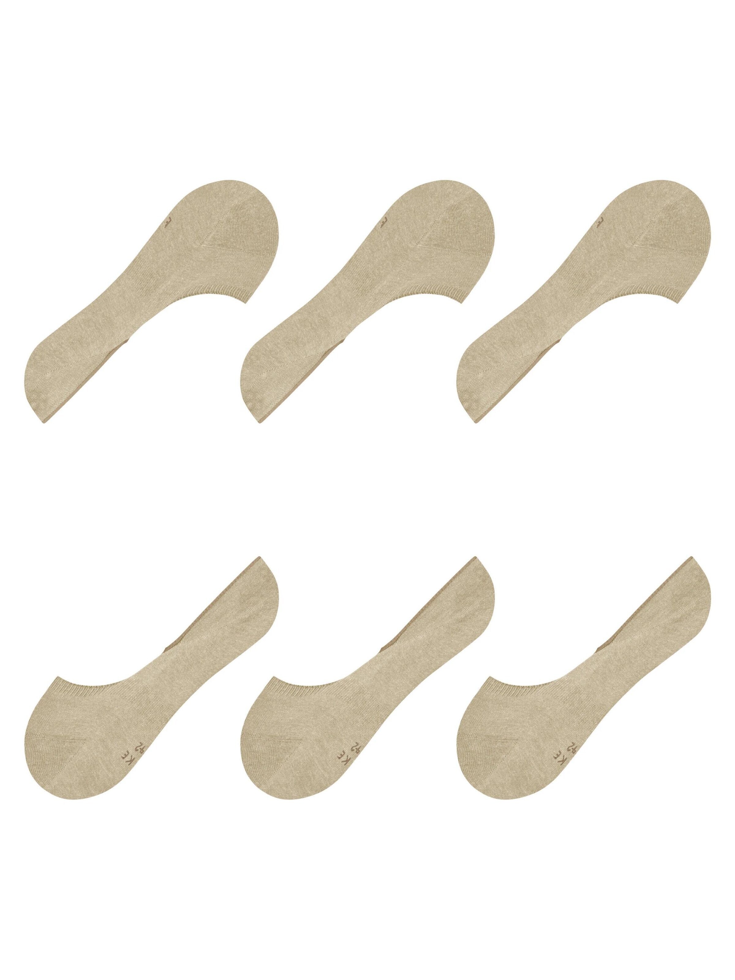 FALKE Füßlinge 'Step Medium Cut 3-Pack'‌‌‌‌‌‌‌ in Beige