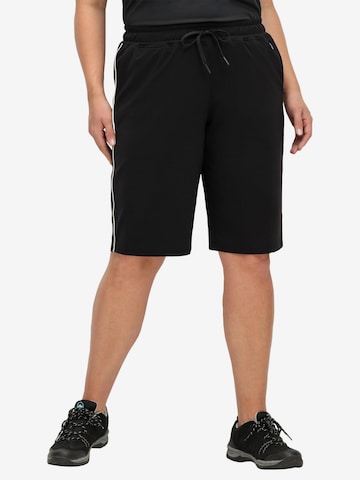 Regular Pantalon de sport SHEEGO en noir : devant