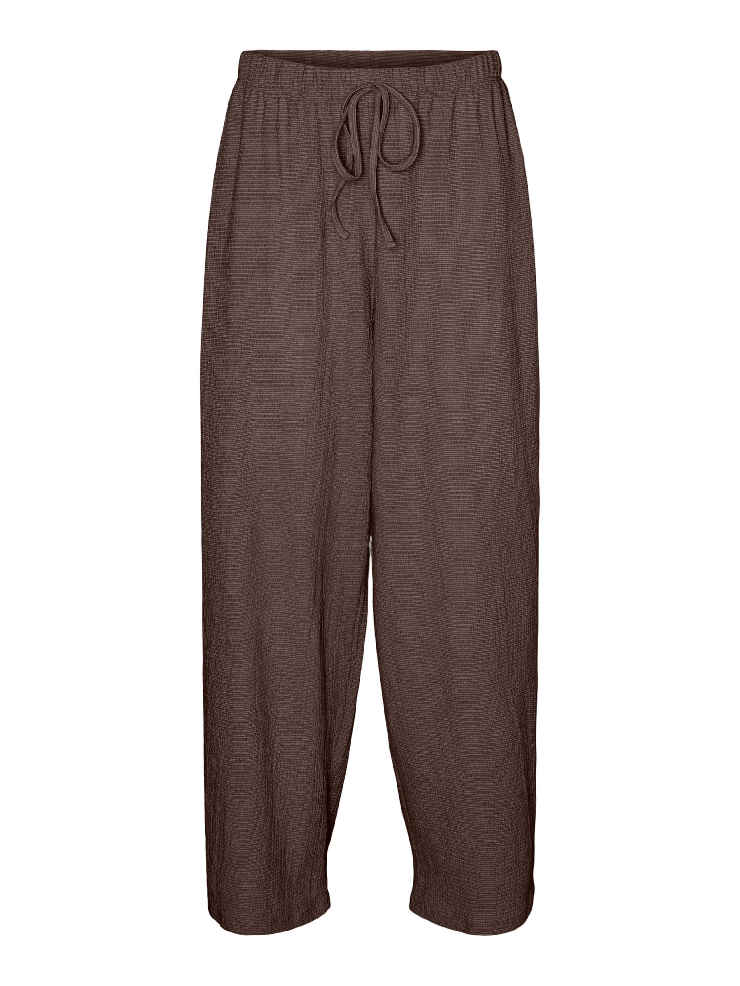 VERO MODA Broek 'LUNA ' in Bruin: voorkant