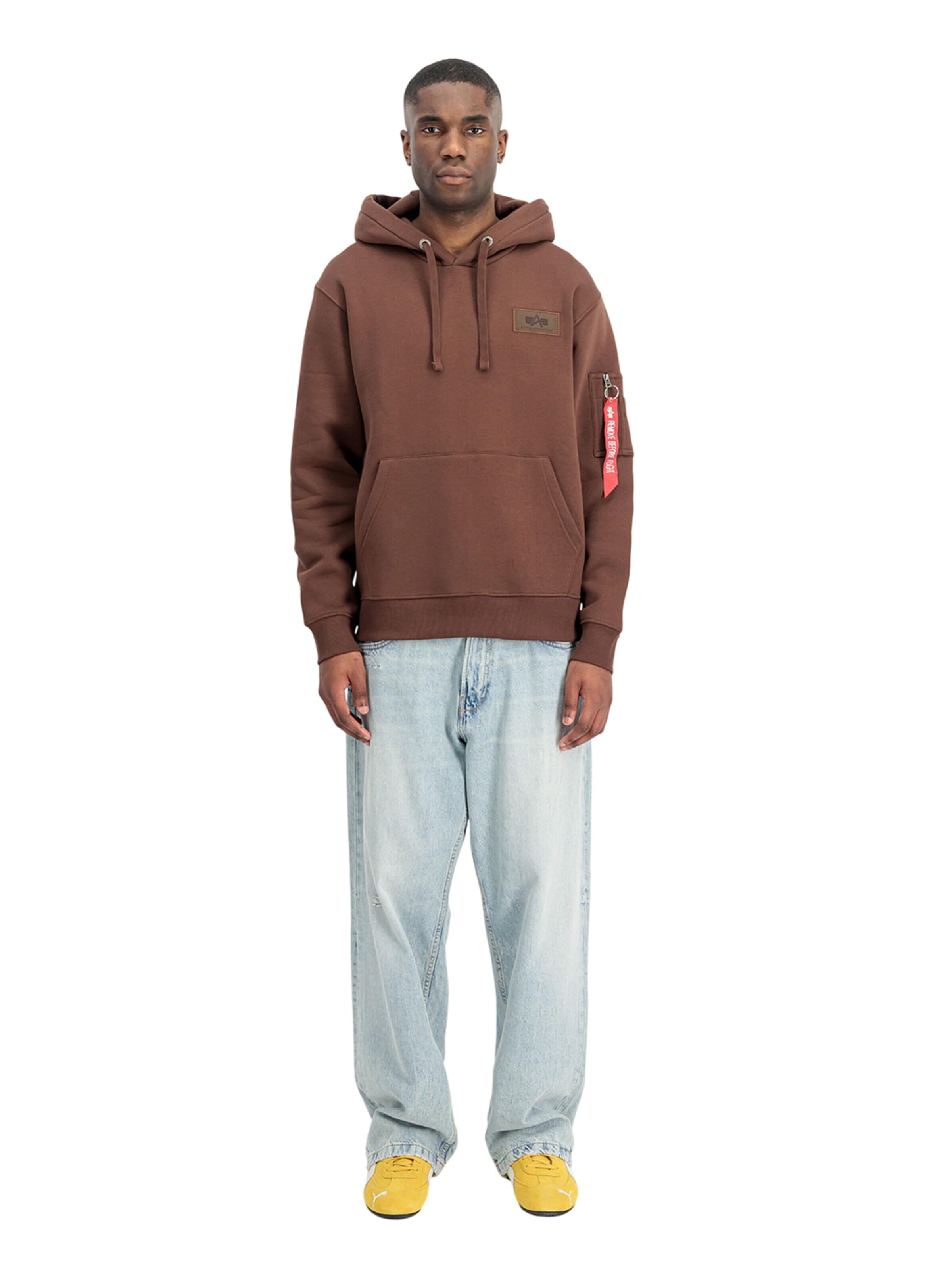 ALPHA INDUSTRIES Mikina - Hnedá