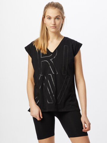 River Island - Camiseta en negro: frente