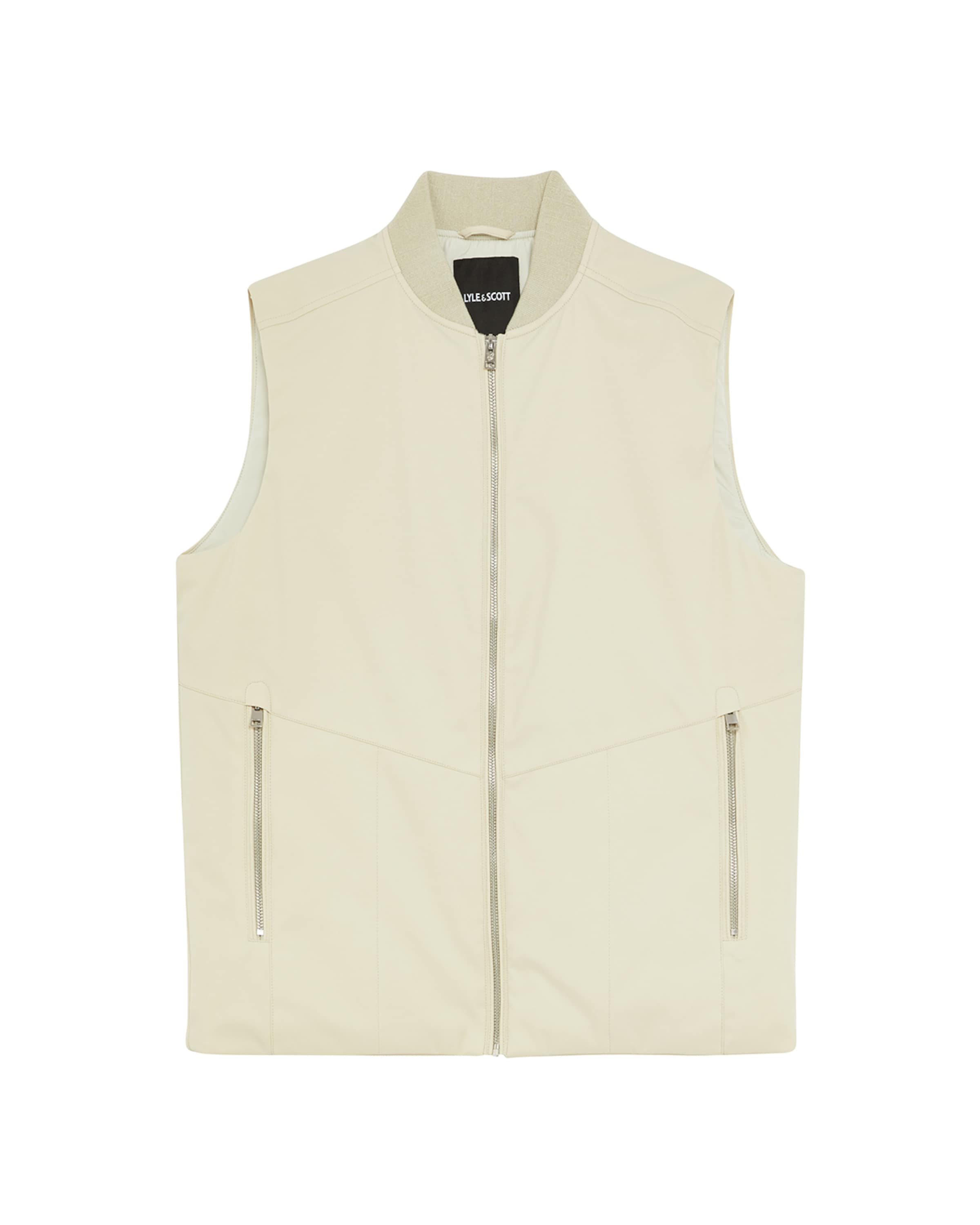 Lyle & Scott Bodywarmer in Grijs: voorkant
