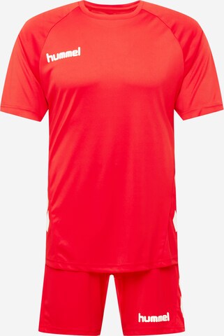 Hummel Trainingspak in Rood: voorkant