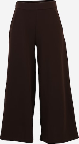 JDY Petite Wide Leg Housut 'JDYTANJA' värissä ruskea: etupuoli