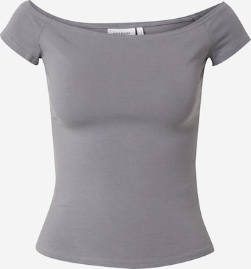 T-shirt WEEKDAY en gris : devant