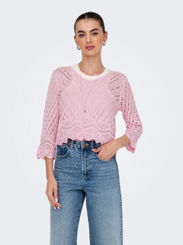 JDY Pullover 'JDYNEW' i pink: forside