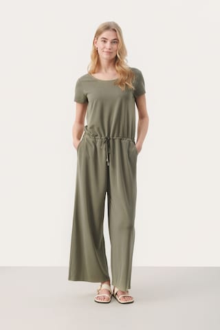 Part Two Jumpsuit 'Adriane' in Groen: voorkant