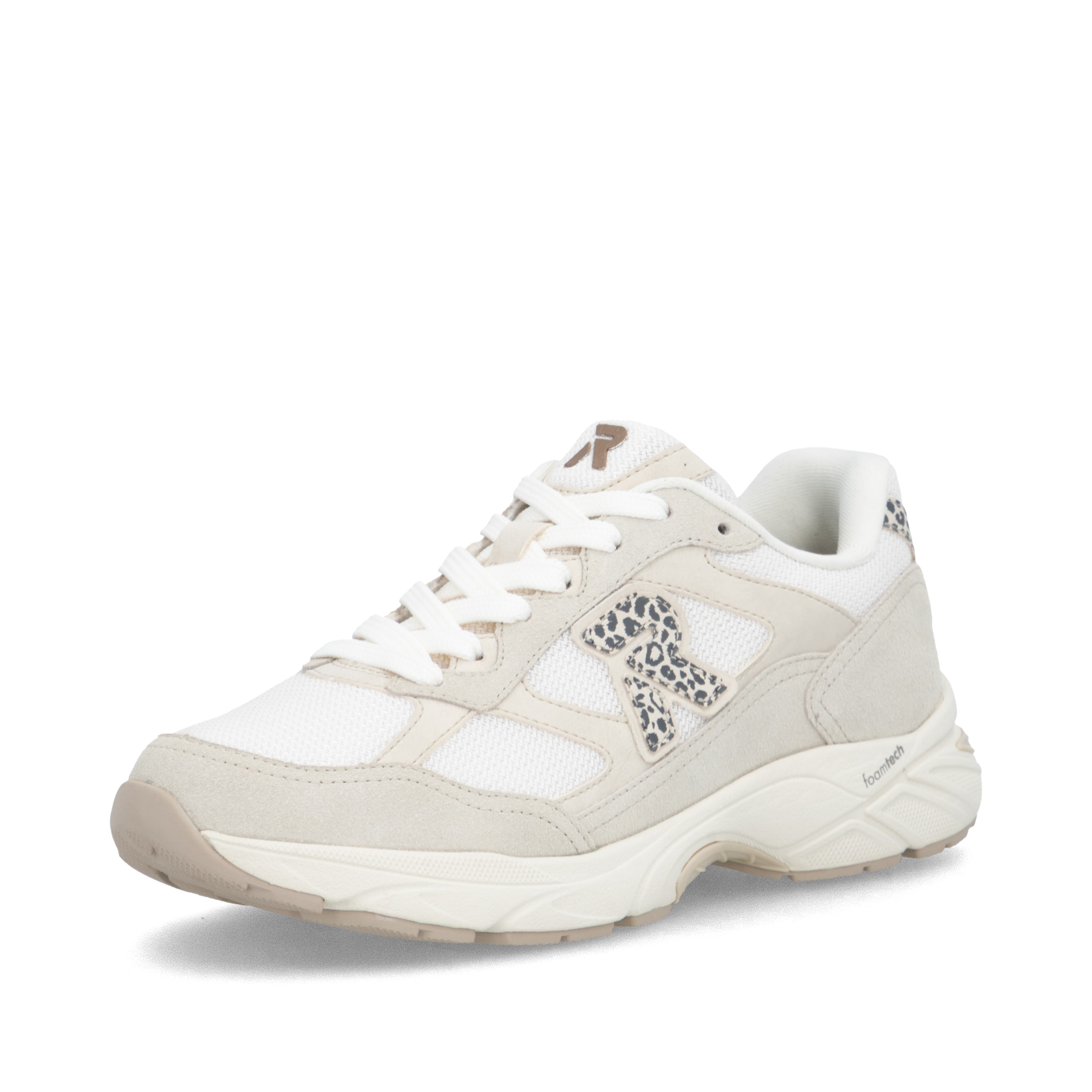 Baskets basses Rieker en gris : devant