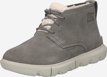 Stivaletto stringato 'EXPLORER™ II DRIFT' di SOREL in grigio: frontale